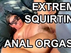 Huge Squirt, Anal Milf. Massive Squirt, Ass Fuck. Extreme Squirting Hairy Anal Orgasm. Stepmom Anal.