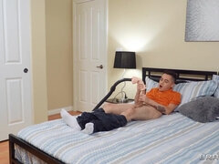 Lexi Luna helps stepson with his powerful erection