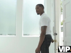 VIP4K. Need for BIG BLACK COCK causes stacked sweetie to tempt black plumber