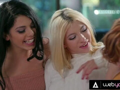 Sorority Babes Kenzie Reeves And Gina Valentina Are Caught Making Out On The Couch By Cadey Mercury