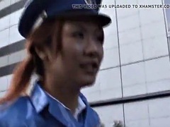 Asiáticoa, Japonêsa, Ao ar livre cartaz de rua outdoor, Polícia, Público