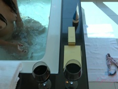 Amatør, Bad, Svart, Latina, Onani, Synsvinkel, Fitte, Barbert