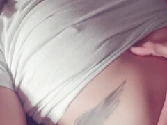 Horny Teen Tries to Stay Quiet While Secretly Rubbing