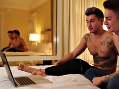 latin gay foot fetish and cumshot
