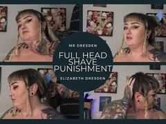 BBW Full Head Long Hair Shave Punishment Humiliation Fetish