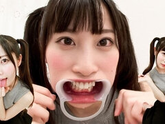 Wrapped in Momonyan's Overflowing Saliva and Pink Tongue! Tongue and Saliva Fetish POV with Momona Aino