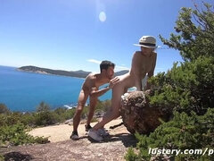 Adventurous Italian Couple Fuck By A Gorgeous Bay