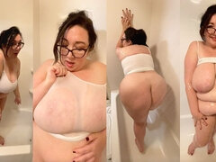 Amador amadora, Banheiro, Mulher linda e grande, Morena