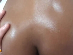 아마추어, 큰 가슴, 흑인, 커플, 얼굴에, 체육관, 팬티들, 빼빼한