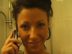 The First Audition of Tereza the Beautiful Girl Today a Pornstar Who Masturbates Her Shaved Pussy with a Sex Toy