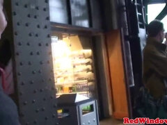 Spermaladung, Schwanz, Europäisch, Pov, Prostituierte, Realität, Schlampe, Strümpfe