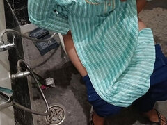 Avsugning, Par, Sperma shot, Hemmagjord, Indisk, Toalett