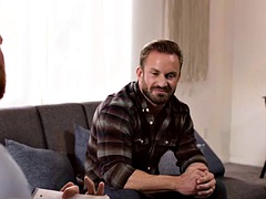 A man with a hairy chest gets fucked bareback by the best athlete in his tight asshole