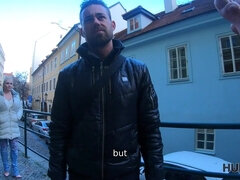 Big-breasted blond arousing prefers gentlemen