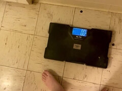 Recent Weigh in for Ya! Edit: Yes, I Know I Need to Clip My Toenails, but It's Very Hard for Me to Reach Them!