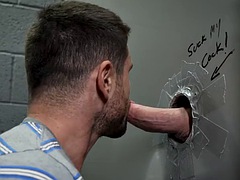 Bo Butler gets fucked good in the bathroom at a truck stop