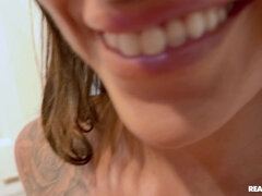 Beach Raunchy Babe Rides Jet Skis And Cock