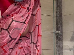 Indian Femboy Sissy Cross Dresser Jessica Leone Saree Stripping and Full Shower in Wet Saree