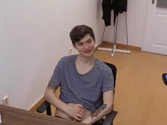 Jacobs future boss gives him one last chance to pay the mediation fee, but he will have to take off his clothes - BigStr