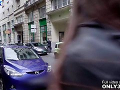 Slender babe Lina Luxa in DP threesome with Mike Angelo