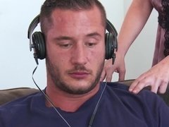 デカパイ, ブロンド, チン, はじめて, 淫乱熟女, 母, 恥ずかしがりや