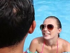 European young and fresh erotica in the pool