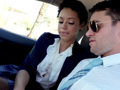 お尻, 黒人, フェラチオ, イく瞬間, バック, 自然山雀, ティーン, オッパイの