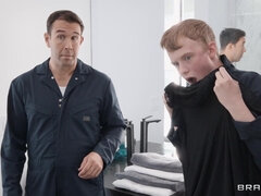 Hung plumbers and black BBW gangbang porn