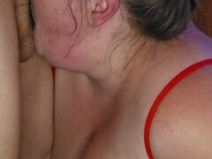 Watch Me Get Face Fucked Until I Take a Throatpie