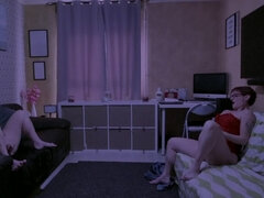 영국인, 딜도, 에로틱, 여자, 수음, 밀프, 신부, 짧은 머리