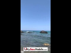 Anna Polina interracial public sex on beach - MySexMobile