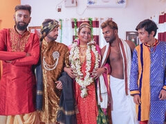 Desi queen BBW Sucharita Full foursome hardcore erotic Night Group sex gangbang Full Movie ( Hindi Audio )