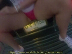 Amatéři, Zadek, Velký zadek, Kuřba, Brunetka, Venku, Pissing, Ruské