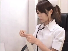 Japanese Nurse Handjob With Latex Gloves