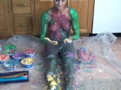 Leie, Braunhaarige, Nass