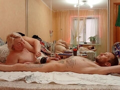 아마추어, 크고 아름다운 여자, 금발의, 오랄섹스, 커플, 핸드잡, 나이든, 자연의 가슴