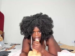 Ebony BBW Teasing and Walking Around Butt Naked