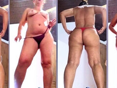 Amatéři, Bbw, Velký zadek, Spodní prádlo, Kalhotky, Pička