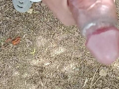 Indian Telugu Guy Jerkoff at Outside Open Place Till Cum Shot