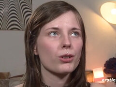 큰 엉덩이, 큰 가슴, 가슴이 큰, 독일인, 수음, 보지, 면도된, 혼자