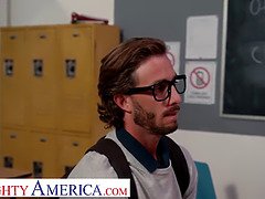 アメリカ人, デカ尻, ブロンド, Hd, ヒール, なめる, 馬乗り, ストッキング