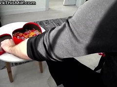 Cock In A Box For Pretty Brunette Stepsister On Valentine's Day - Valentine A in POV hardcore