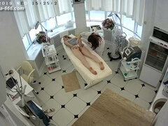 Secret fetish spycam footage in waxing salon