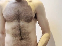 Jerking off at the Gym with a Big Cum Shot