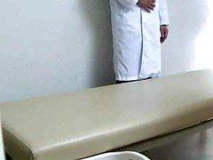Immature innocent woman is used by her perverted gynecologist during a examination.