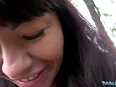 Sasha Colibri gets her mouth filled with cum & fucked in public for the ultimate pleasure
