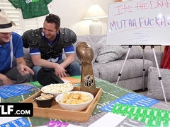 Lauren Phillips, Pristine Edge, Jasmine Daze & Alex Coal get wild in La phil's Mylf fantasy football game day orgy!