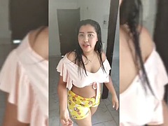 My wife says I should help her sweep the stairs in return, she gives me a great blowjob but in the end I move