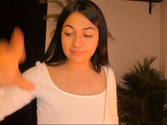 Gorgeous webcam teen teasing and flashing big tits