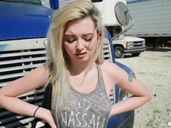 Young Randy Teen With Pierced Nipples Lets Me Fuck Her For A Ride!